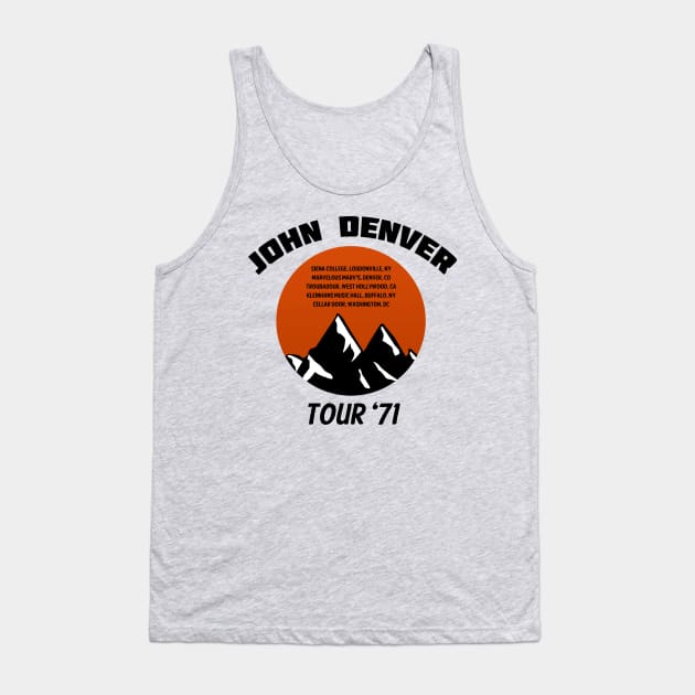 John Denver Tour '71 Tank Top by ocsling